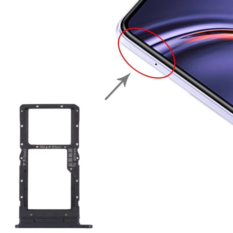 SIM Card Tray + SIM Card Tray / Micro SD Card Tray for Huawei Maimang 10 SE