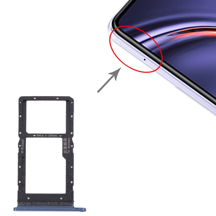 SIM Card Tray + SIM Card Tray / Micro SD Card Tray for Huawei Maimang 10 SE