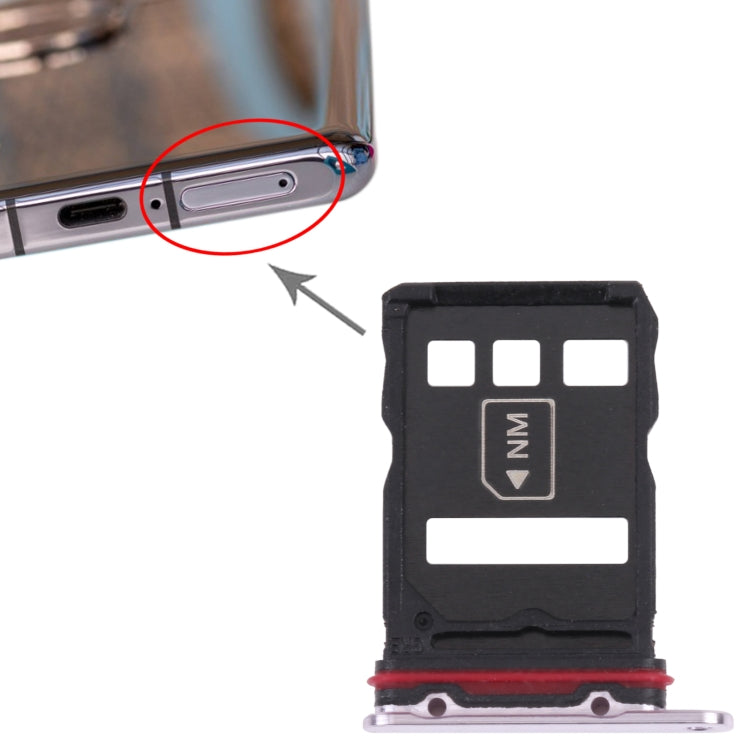 SIM Card Tray + NM Card Tray for Huawei P50 Pro+