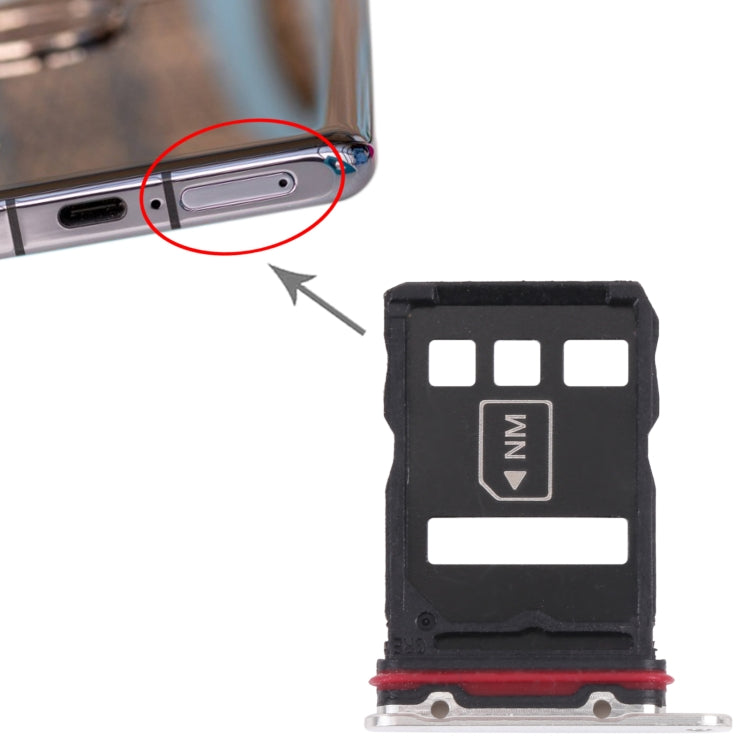 SIM Card Tray + NM Card Tray for Huawei P50 Pro+