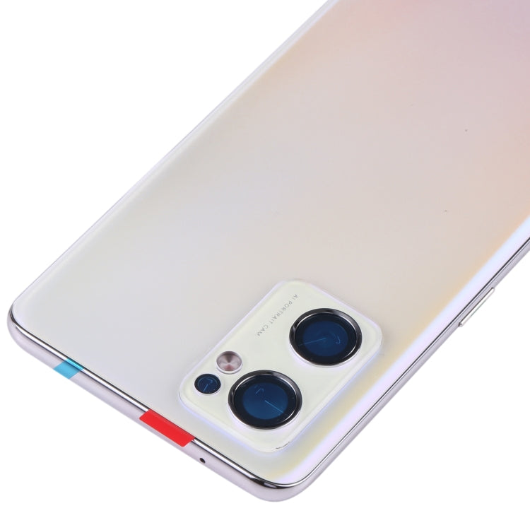 For OPPO Reno7 SE 5G/Find X5 Lite PFCM00 CPH2371 Battery Back Cover with Middle Frame (Gold)