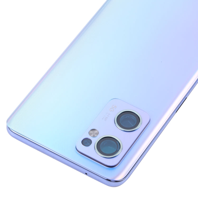 For OPPO Reno7 5G CPH2371 Battery Back Cover with Middle Frame (Blue)