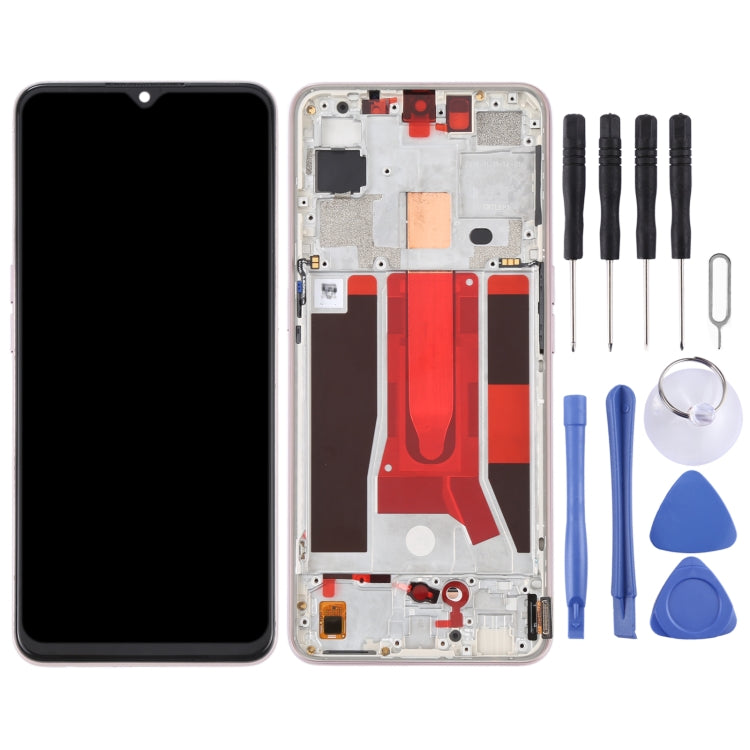 Original LCD Screen For OPPO Reno3 5G/Reno3 Youth/F15/Find X2 Lite/K7 5G Digitizer Full Assembly with Frame