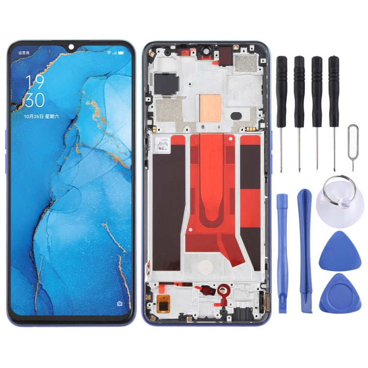 Original LCD Screen For OPPO Reno3 5G/Reno3 Youth/F15/Find X2 Lite/K7 5G Digitizer Full Assembly with Frame
