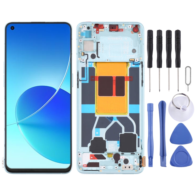 Original LCD Screen For OPPO Reno6 5G PEQM00 CPH2251 Digitizer Full Assembly with Frame