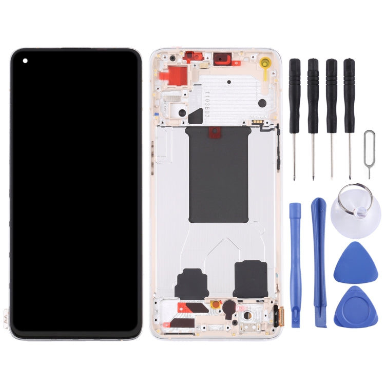 Original LCD Screen For OPPO Reno7 5G China PFJM10 Digitizer Full Assembly with Frame