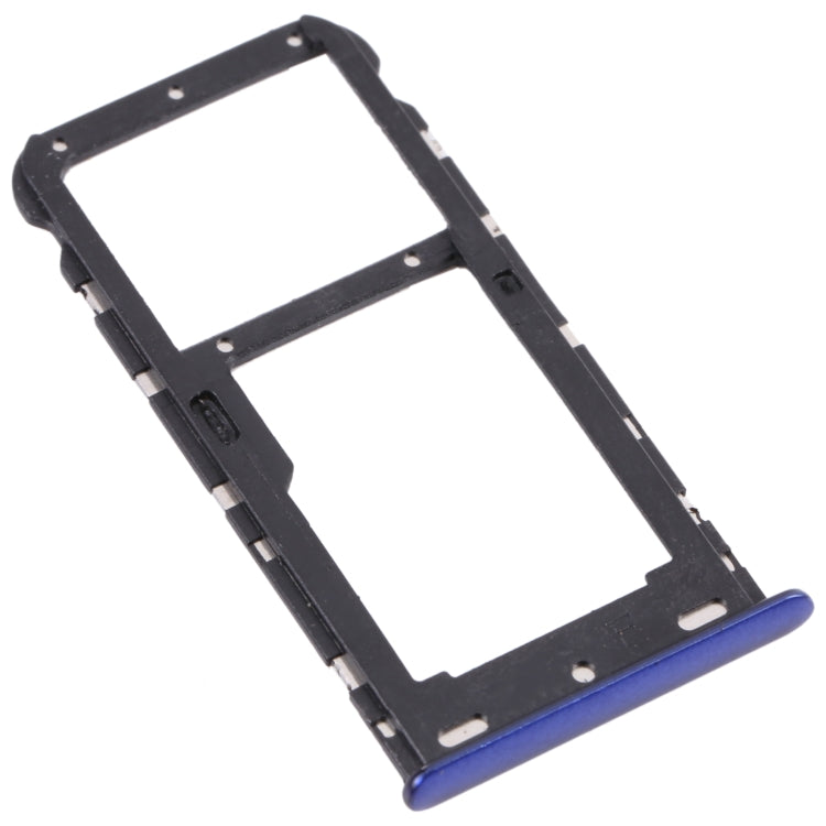 SIM Card Tray + SIM Card Tray / Micro SD Card Tray for Lenovo K9 I38043 (Blue)