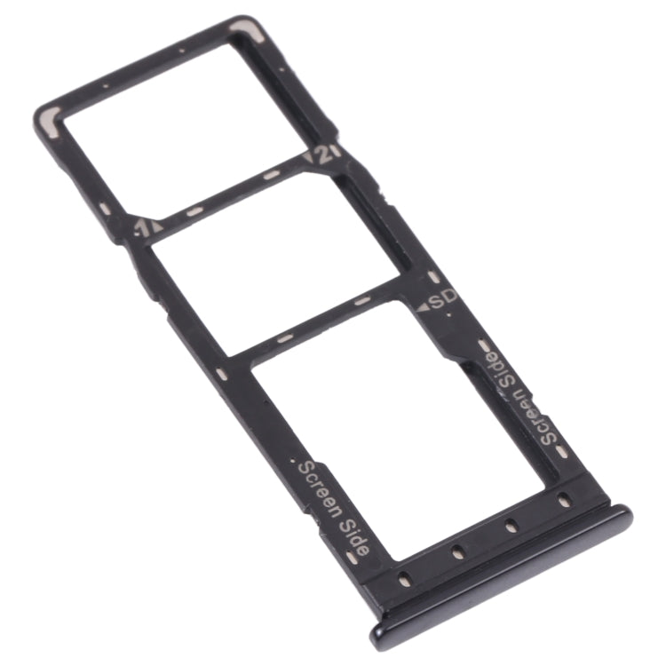 For Infinix Hot 10 Lite X657B SIM Card Tray + SIM Card Tray + Micro SD Card Tray