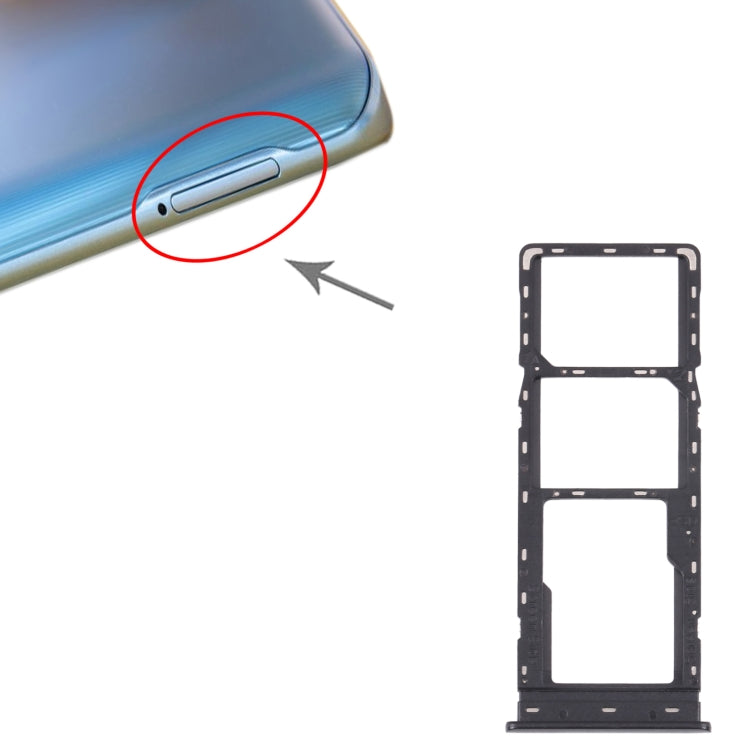 For Tecno Pouvoir 3 Plus LB8 LB8a SIM Card Tray + SIM Card Tray + Micro SD Card Tray
