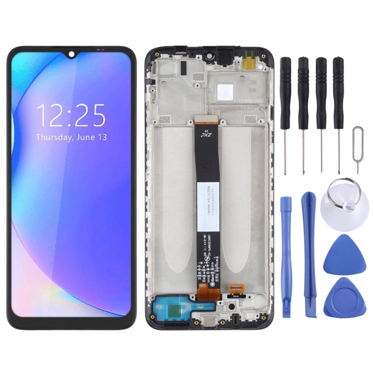 OEM LCD Screen for Lenovo A8 2020 L10041 Digitizer Full Assembly with Frame (Black)