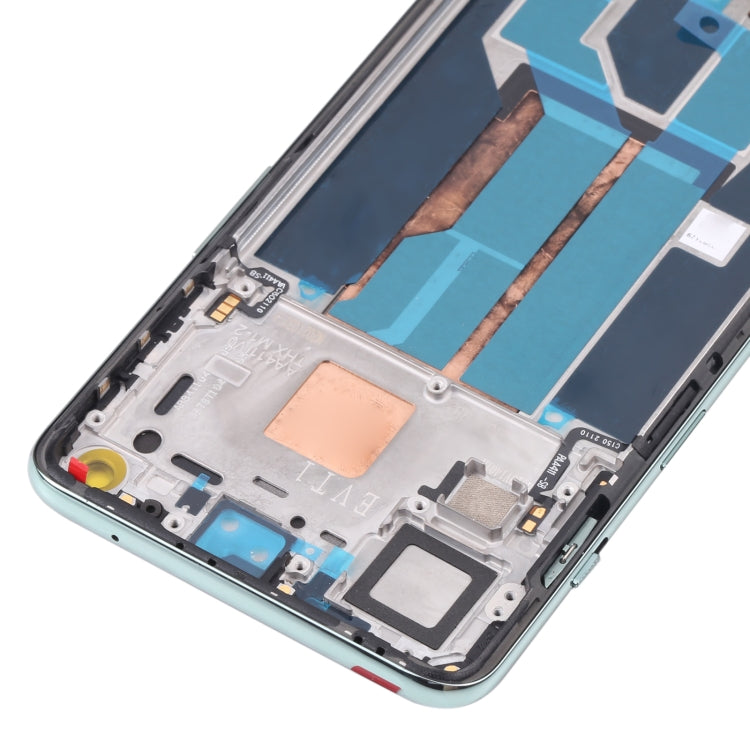For OnePlus Nord 2 5G DN2101 DN2103 Digitizer Full Assembly with Frame OEM LCD Screen (Green)