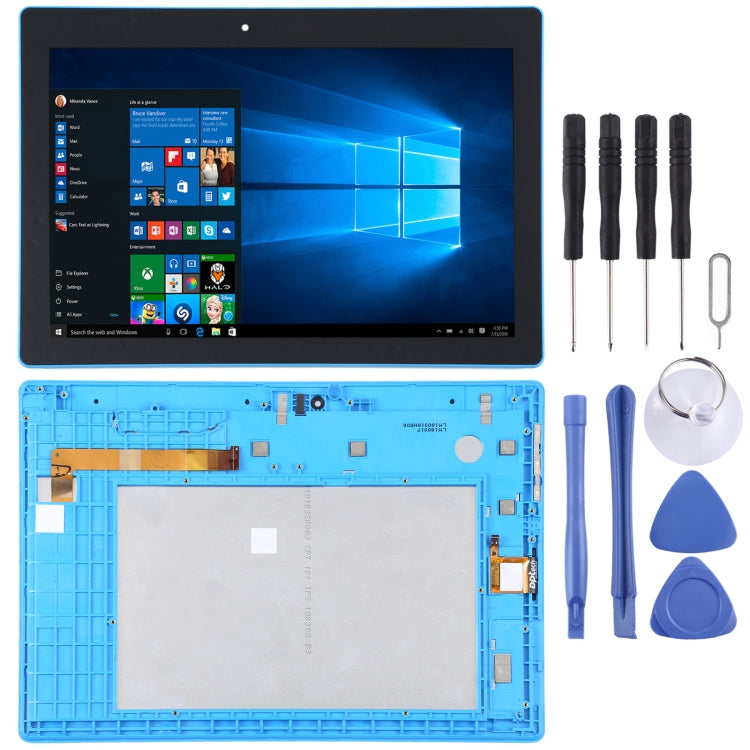 OEM LCD Screen for Asus Transformer Mini T103HA  Digitizer Full Assembly with Frame (Blue)