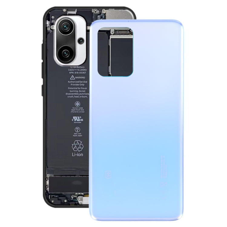 Original Battery Back Cover with Camera Lens for Xiaomi Poco X4 GT(Silver)