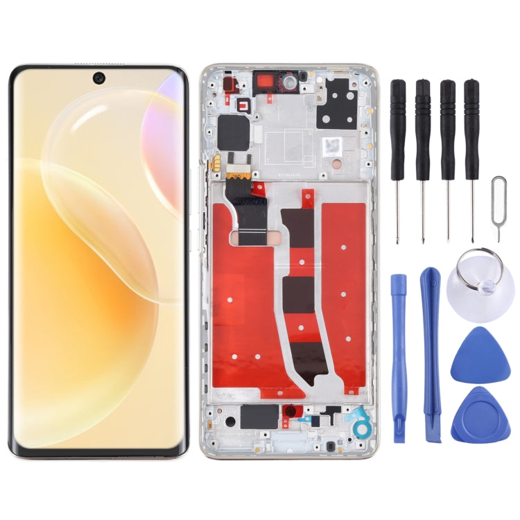 Original OLED LCD Screen for Huawei Nova 8 5G Digitizer Full Assembly with Frame