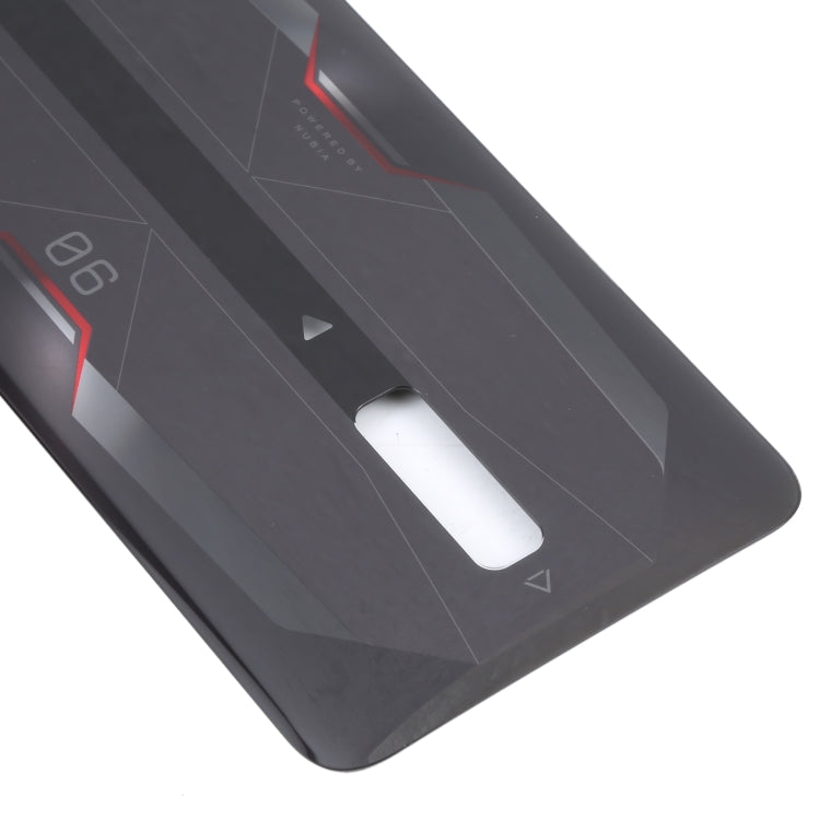 Glass Battery Back Cover for ZTE Nubia Red Magic 6(Black)