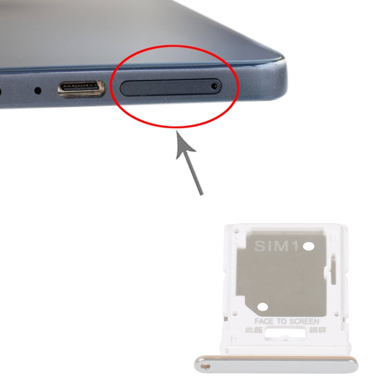 SIM Card Tray + Micro SD Card Tray For Xiaomi Redmi Note 11 Pro 4G/Redmi Note 11 Pro 5G/Redmi Note 11E Pro/Redmi Note 11 Pro+ 5G India/Poco X4 Pro 5G