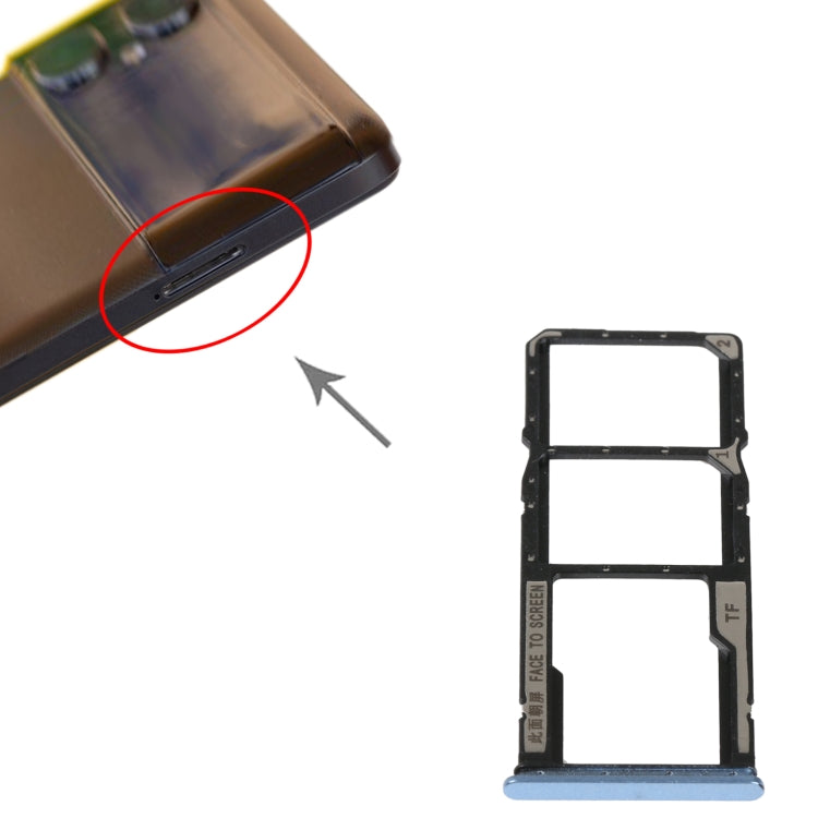 SIM Card Tray + SIM Card Tray + Micro SD Card Tray For Xiaomi Poco M4 5G/Poco M4 5G India/Redmi Note 11R