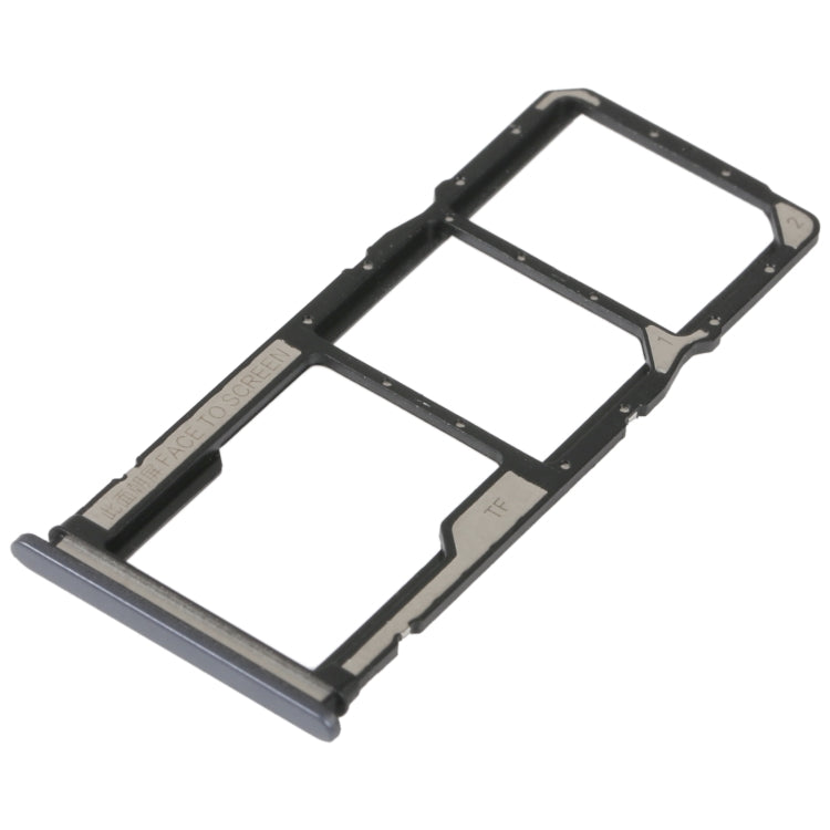 For Xiaomi Poco C40 SIM Card Tray + SIM Card Tray + Micro SD Card Tray (Black)