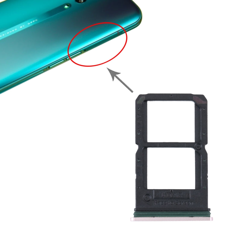 For OPPO Reno SIM Card Tray + SIM / Micro SD Card Tray