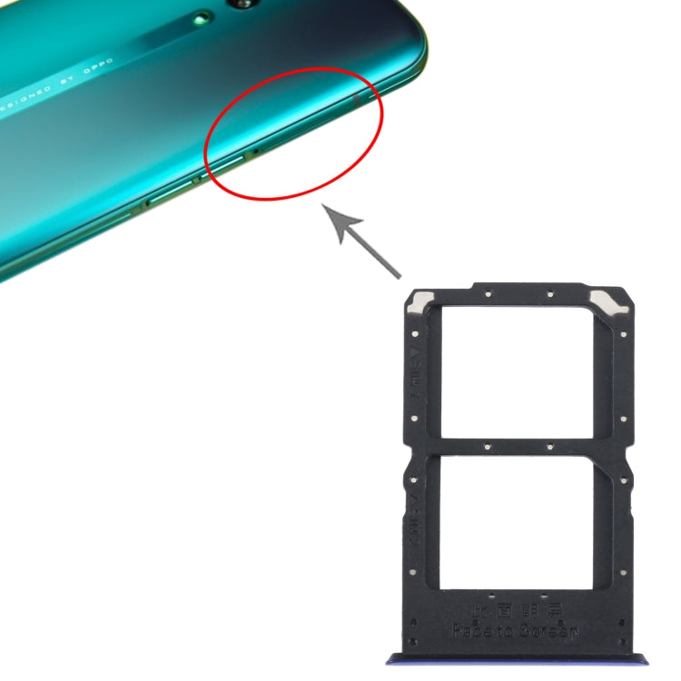 For OPPO Reno SIM Card Tray + SIM / Micro SD Card Tray