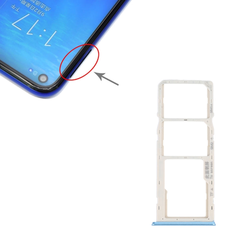 For OPPO A16K SIM Card Tray + SIM Card Tray + Micro SD Card Tray