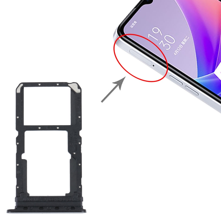 For OPPO A57 5G / A77 5G / K10 5G SIM Card Tray + SIM / Micro SD Card Tray