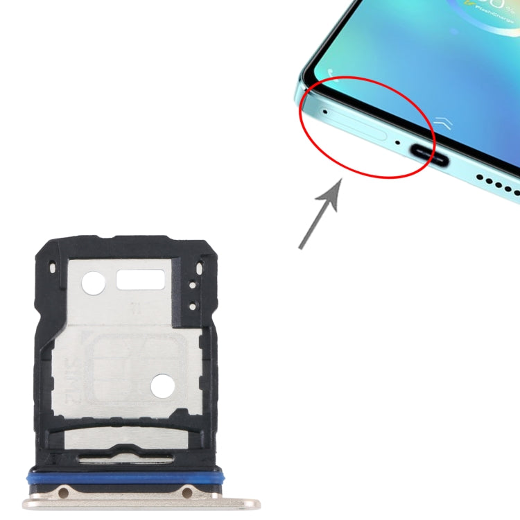 For vivo S15 SIM Card Tray + SIM Card Tray