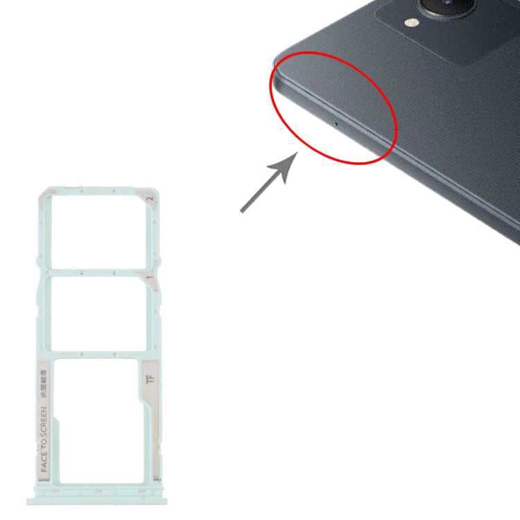 For Xiaomi Redmi A1 2022 / Redmi A1+ SIM Card Tray + SIM Card Tray + Micro SD Card Tray