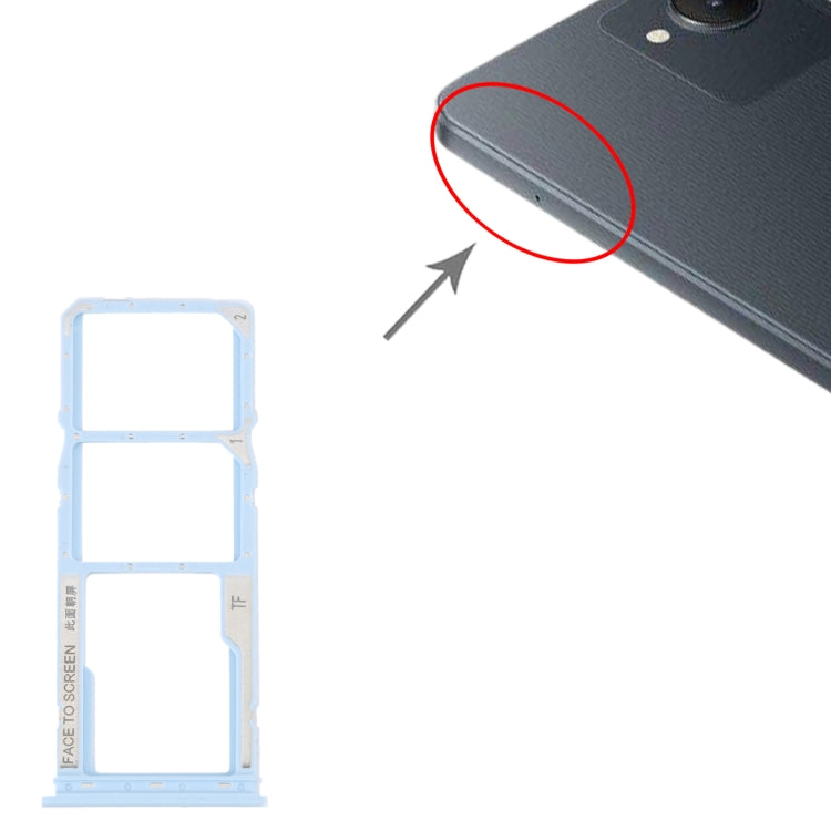 For Xiaomi Redmi A1 2022 / Redmi A1+ SIM Card Tray + SIM Card Tray + Micro SD Card Tray