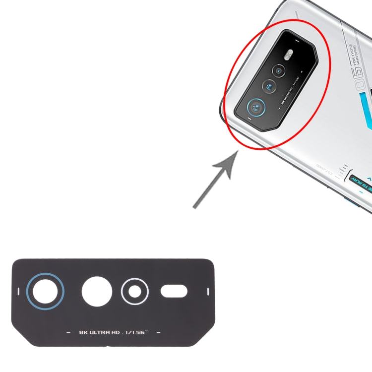 For Asus ROG Phone 6 AI2201-C AI2201-F Back Camera Lens