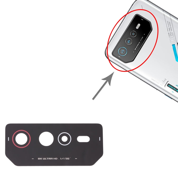 For Asus ROG Phone 6 AI2201-C AI2201-F Back Camera Lens