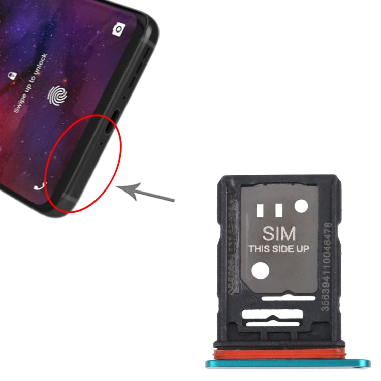 For TCL 10 Pro Original SIM Card Tray + SIM / Micro SD Card Tray