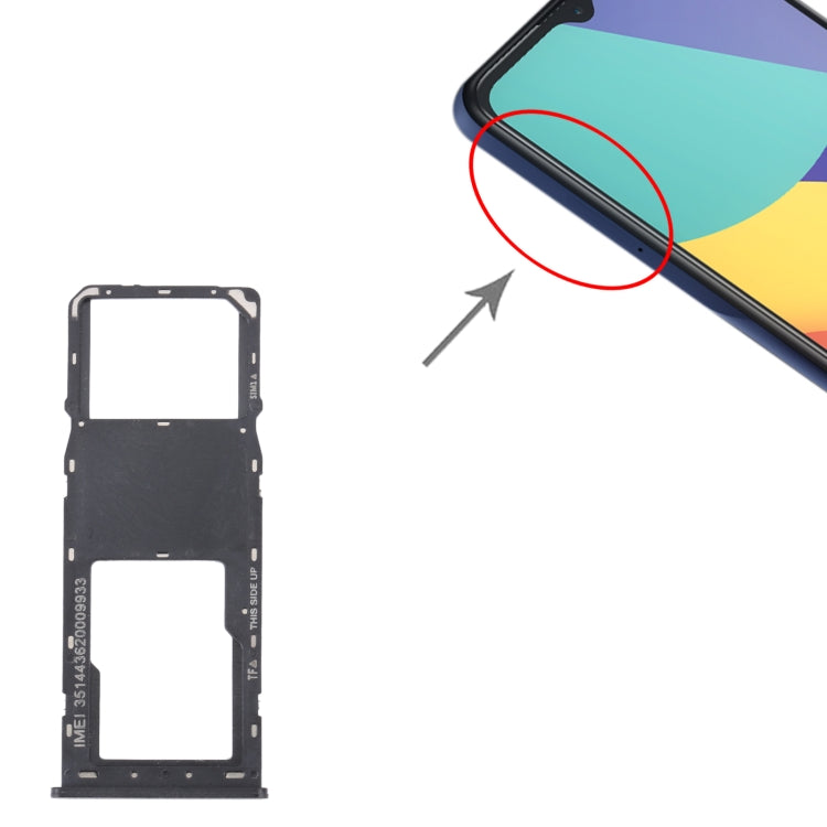 For Alcatel 1V 2021 Original SIM Card Tray + Micro SD Card Tray