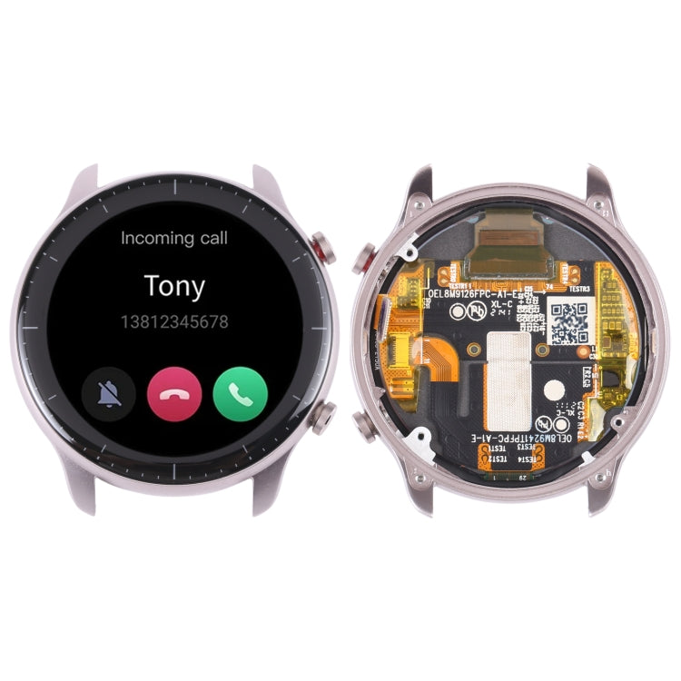 Original LCD Screen For Amazfit GTR 2 Digitizer Full Assembly With Frame