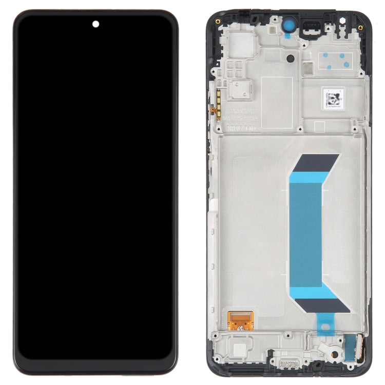 AMOLED Original LCD Screen For Xiaomi Redmi Note 12 China / Note 12 5G / Poco X5  Digitizer Full Assembly with Frame(Black)