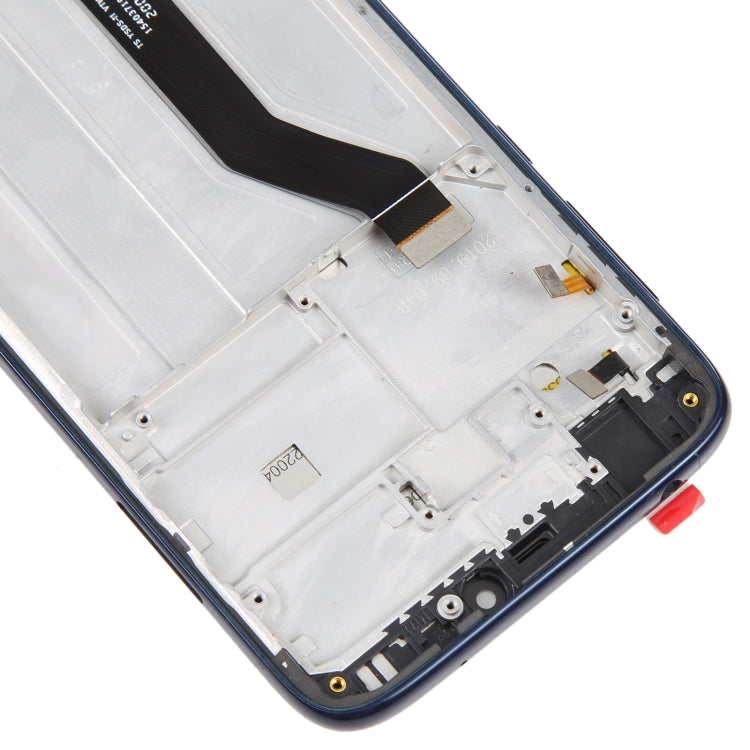 Original LCD Screen For Motorola Moto G7 Power BRA Edition Digitizer Full Assembly With Frame(Blue)