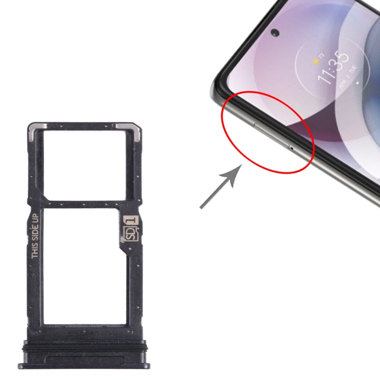 For Motorola One 5G Ace SIM Card Tray + Micro SD Card Tray