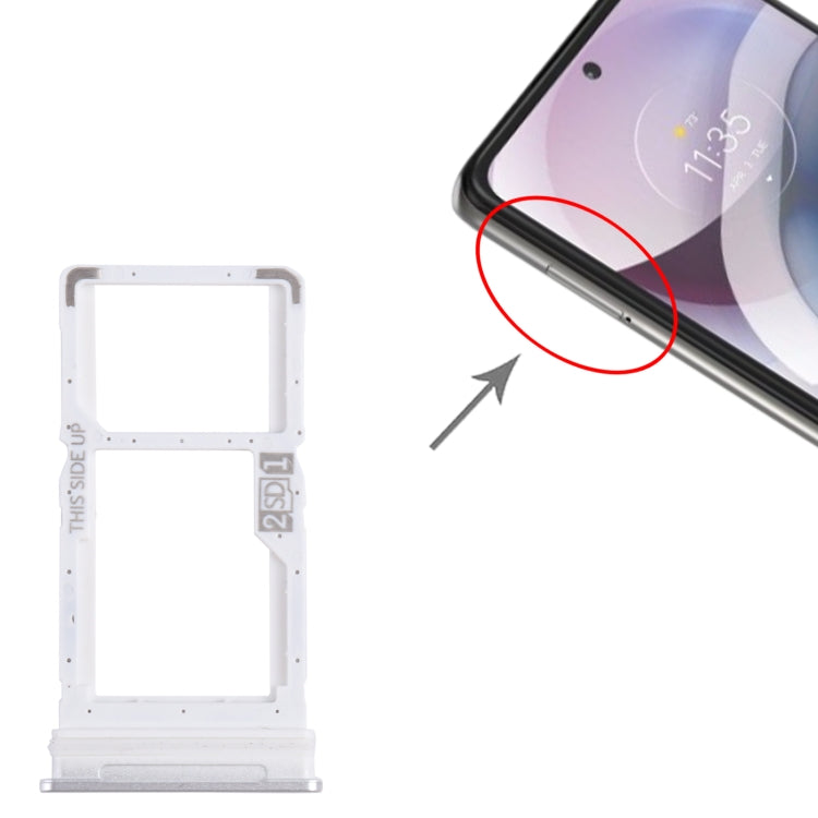 For Motorola One 5G Ace SIM Card Tray + Micro SD Card Tray