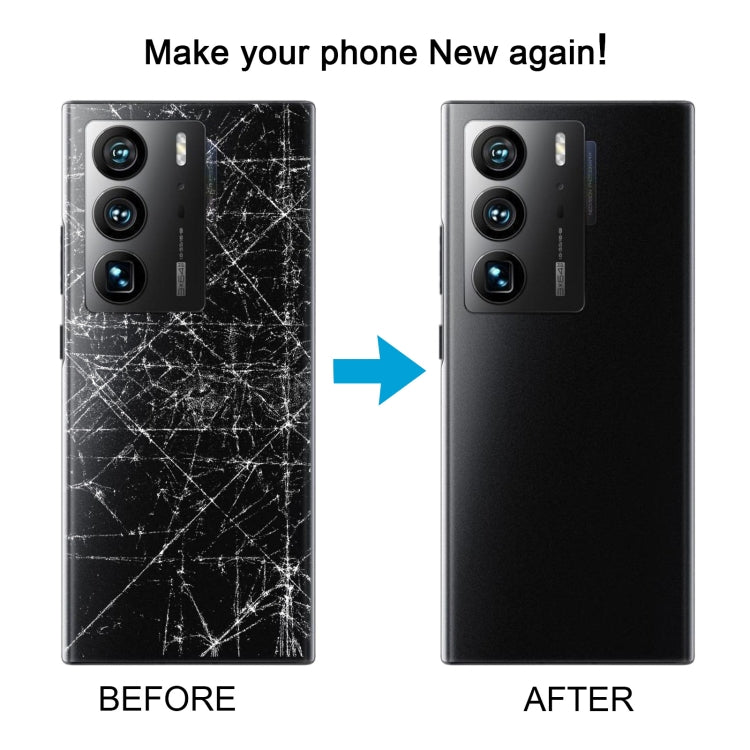 For ZTE Axon 40 Ultra A2023P Battery Back Cover with Camera Lens Cover(Black)