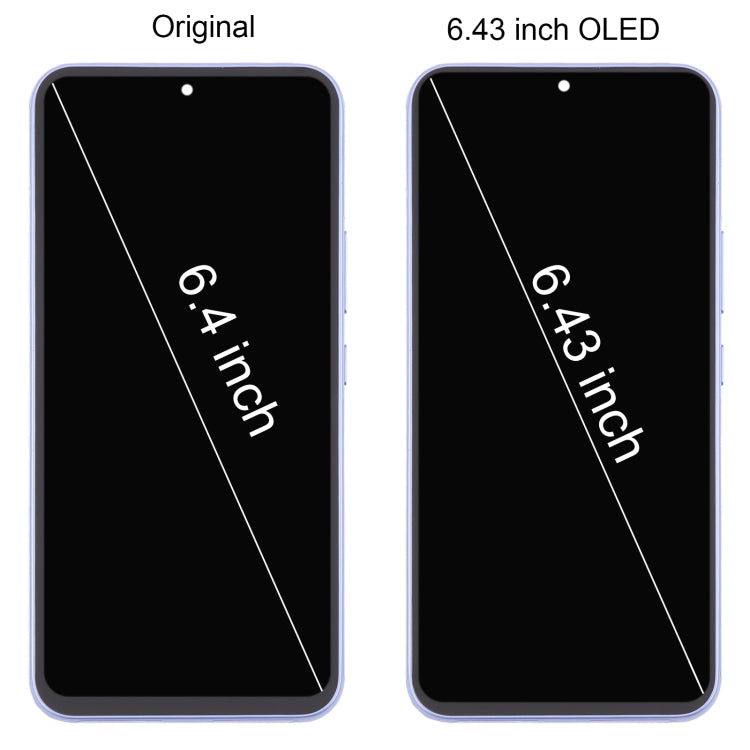 For Samsung Galaxy A54 5G SM-A546 6.43 inch OLED LCD Screen Digitizer Full Assembly with Frame