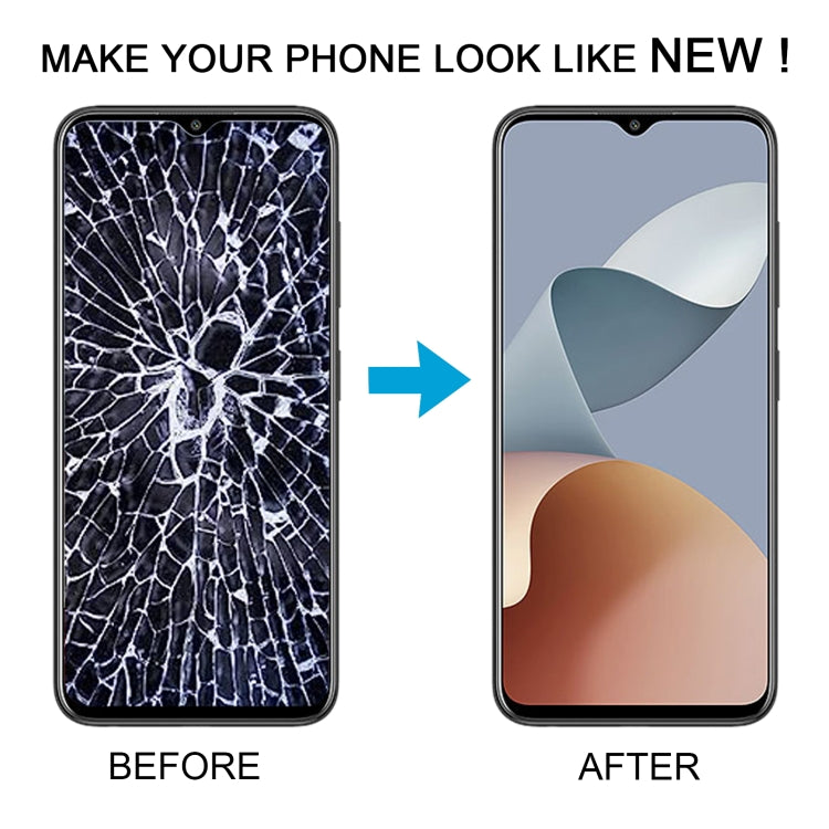 For ZTE Blade A34 LCD Screen with Digitizer Full Assembly  - Black