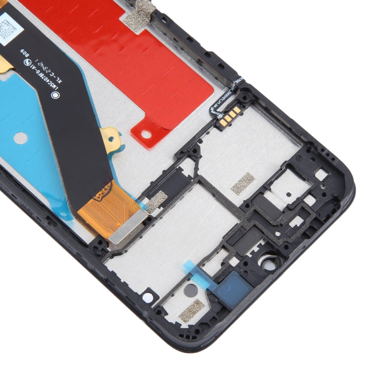 For ZTE Blade A34 LCD Screen Digitizer Full Assembly with Frame  - Black