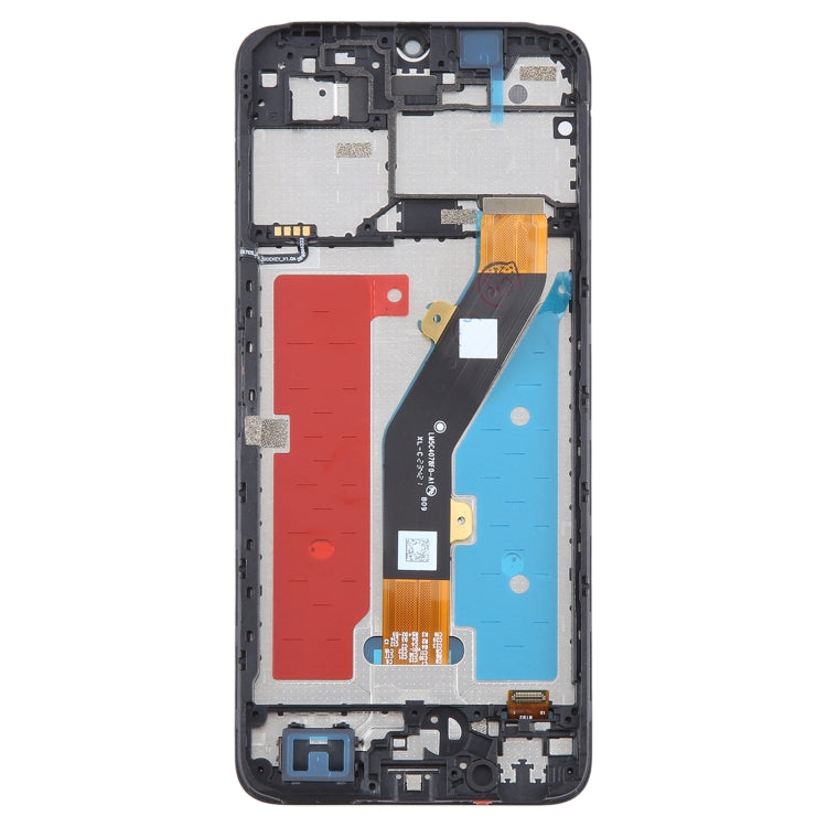 For ZTE Blade A54 LCD Screen Digitizer Full Assembly with Frame  - Black