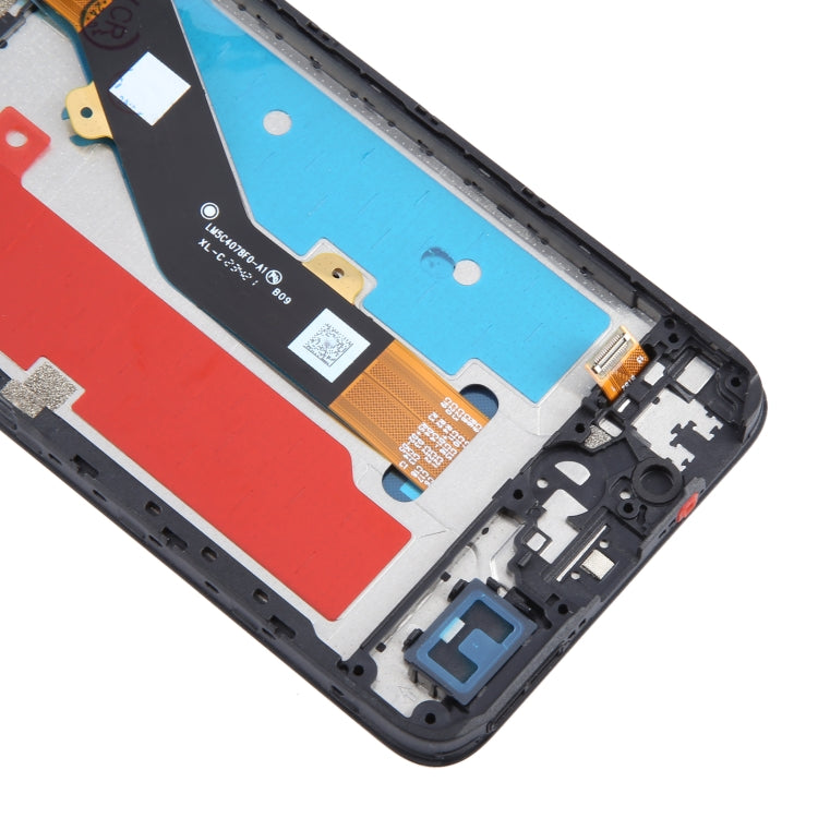 For ZTE Blade A54 LCD Screen Digitizer Full Assembly with Frame  - Black