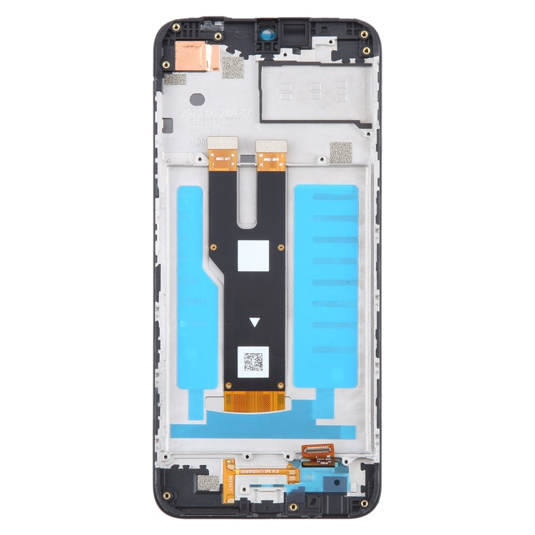 For ZTE Blade V50 Smart 7060 LCD Screen Digitizer Full Assembly with Frame  - Black
