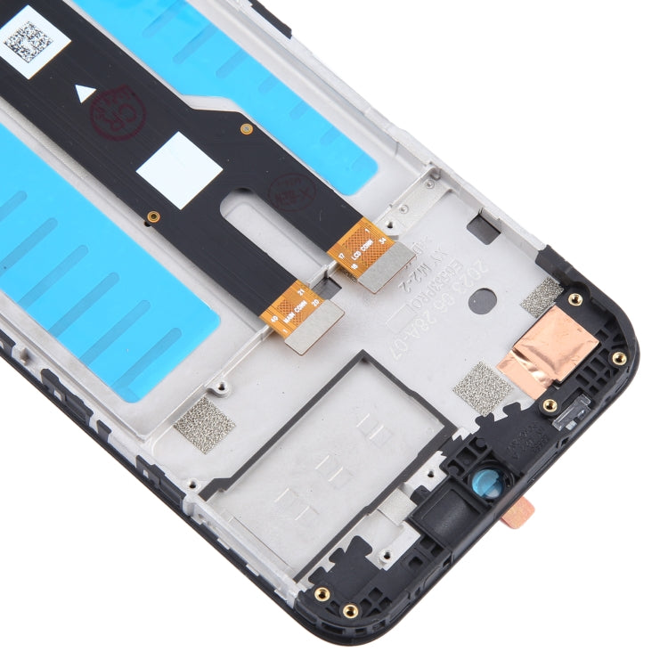For ZTE Blade V50 Smart 7060 LCD Screen Digitizer Full Assembly with Frame  - Black