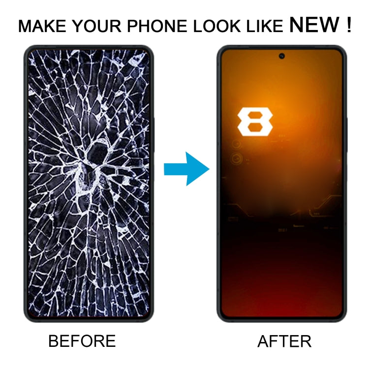 For Asus ROG Phone 8 AI2401 AMOLED Original LCD Screen Digitizer Full Assembly with Frame  - Black