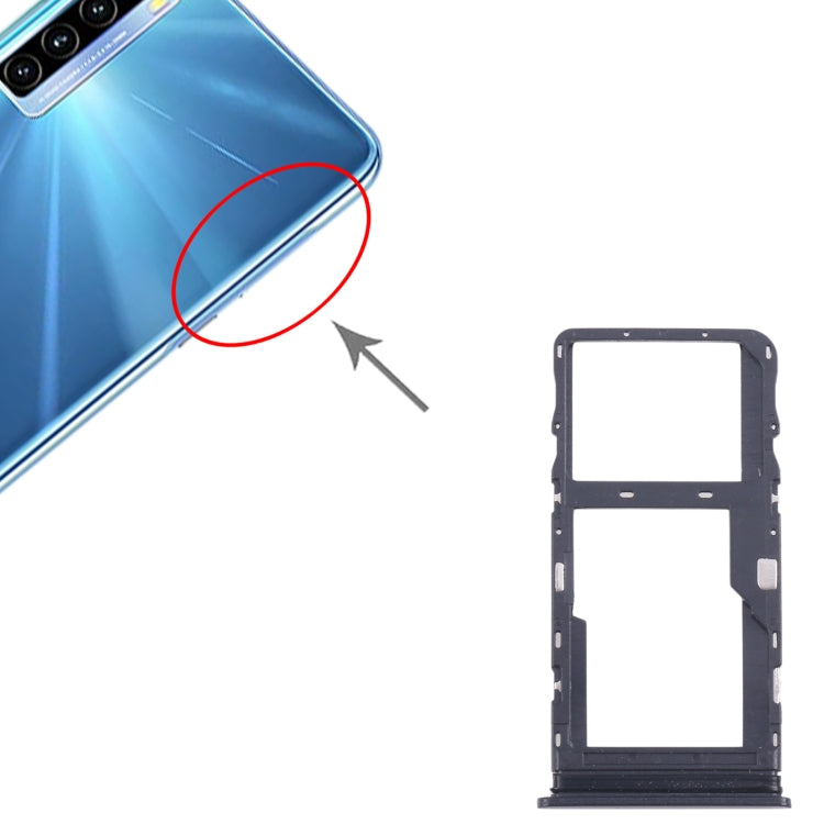For TCL 20L / 20 Lite Original SIM Card Tray + Micro SD Card Tray