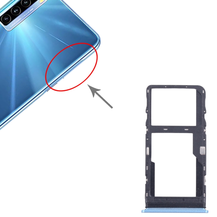 For TCL 20L / 20 Lite Original SIM Card Tray + Micro SD Card Tray