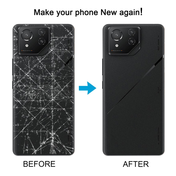 For Asus ROG Phone 8 Pro AI2401 Original Glass Battery Back Cover with Camera Lens Frame